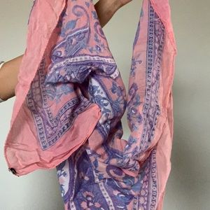 Pink and purple scarf